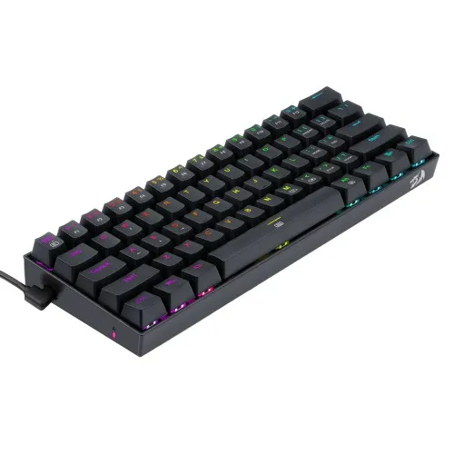 Redragon K630 Dragonborn 60% Compact Brown Switch RGB Mechanical Gaming Keyboard